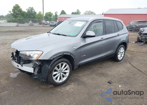 2017 BMW X3 xDrive28I from USA, damaged, VIN 5UXWX9C59H0T04634